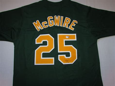 Lot Detail Mark Mcgwire Signed Oakland A S Jersey