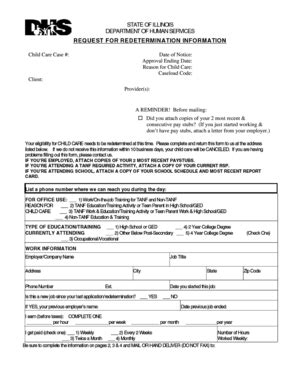 Fillable Online Redetermination Form Fax Email Print Pdffiller