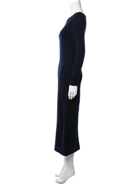 Ralph Lauren Black Label Cashmere Long Dress Blue Dresses Clothing