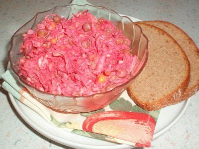 Красный овощной салат : Салаты
