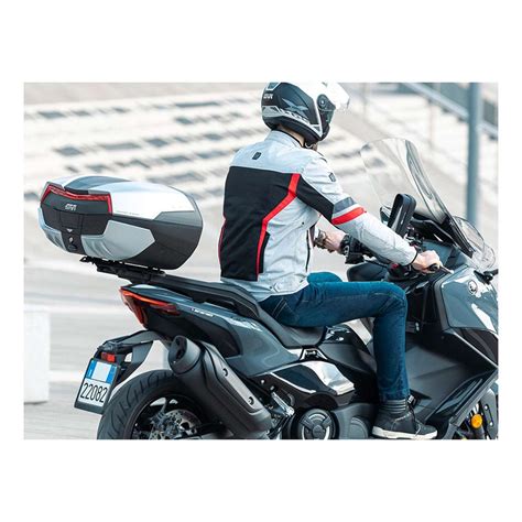 Top Case Givi Maxia V N Litres Titane Catadioptre Rouge Pi Ces