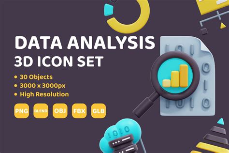 Premium Data Analysis 3d Illustration Pack From Business 3d Illustrations