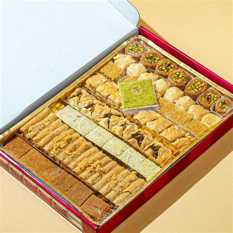 Mixed Pistachio Baklava Full Tray - 60 Pieces by Shatila Bakery - Goldbelly