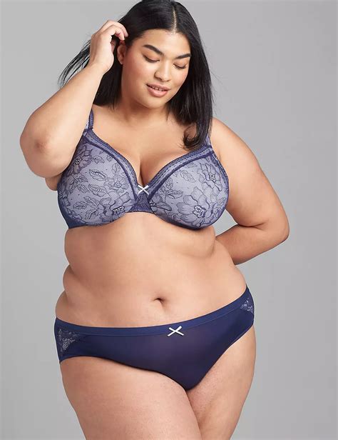 Modern Lace Lightly Lined Full Coverage Bra Lanebryant