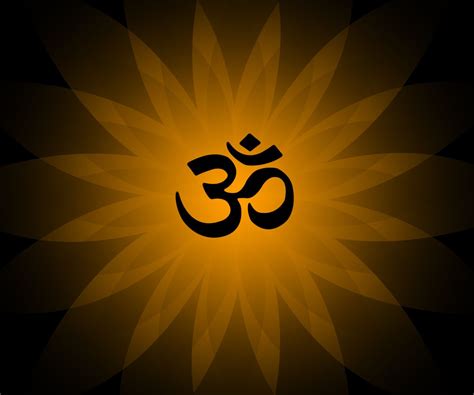 Om (Aum) in Classic Flower Background in Black Home Walls Wallpaper - Magic Decor