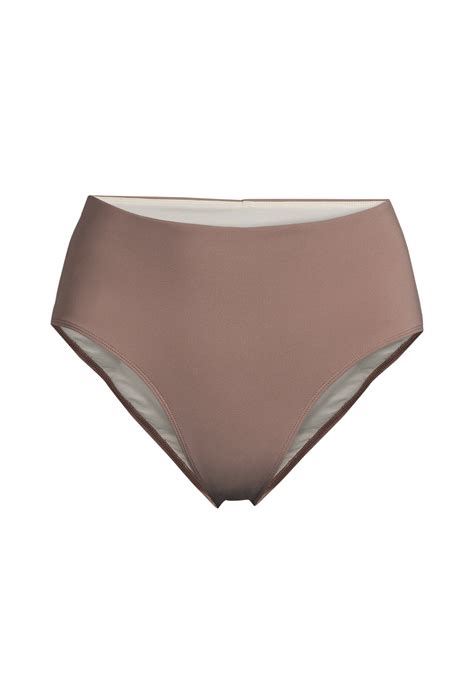 Back Detail High Waist Bikini Hipster Dark Taupe CASALL