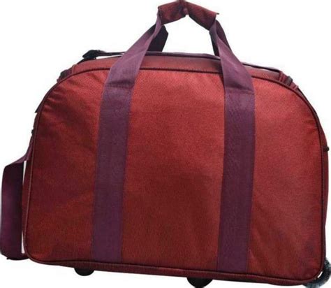 Fedra Red Polyester Strolley Duffle Bag L Jiomart