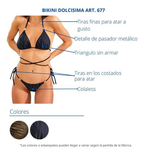 Bikini Dolcisima Art 677 Triangulo Y Less Tiras Con Tiras TIENDA CIANA