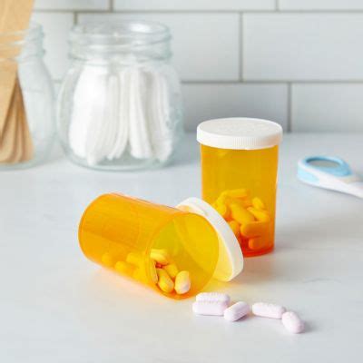 Pack Empty Pill Bottles With Caps For Prescription Medication