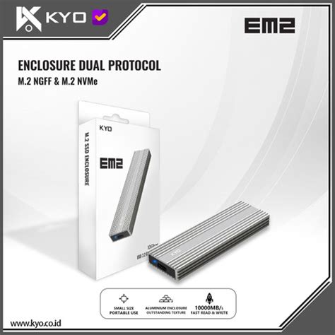 Jual Kyo Em M Nvme Ngff Enclosure Gbps Ssd M Ngff Nvme Usb