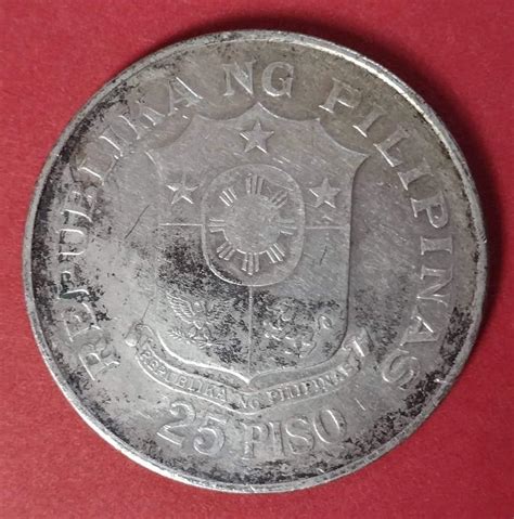 1974 Philippine Silver Coin 25th Anniversary Of Bangko Sentral Ng