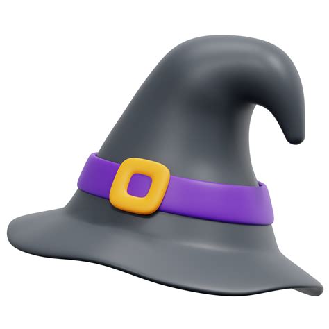 ilustración de icono de render 3d de sombrero de bruja 11653023 PNG