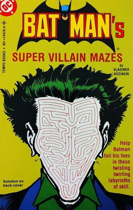 Batmans Super Villain Mazes Soft Cover 1 Tempo Books Comic Book