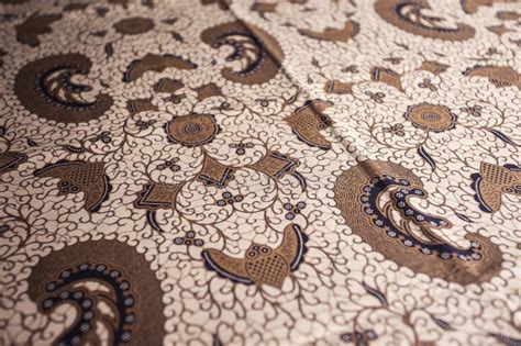 Various Batik Motifs Isolated On White Background Batik Is A Traditional Indonesian Cloth Stock