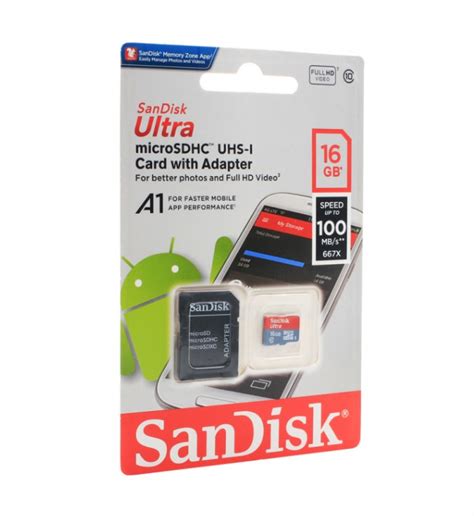 Memorijska Kartica SanDisk SDHC 16GB Ultra Micro 100MB S Class 10