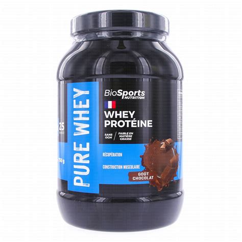 Biosports Nutrition Whey Protéine Goût Chocolat 750g Parapharmacie Prado Mermoz