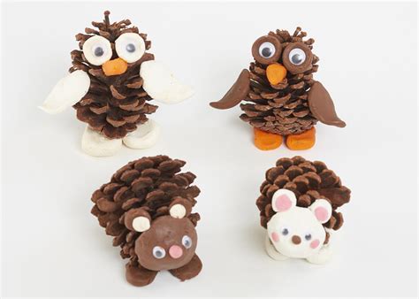 How to create an autumn pine cone hedgehog