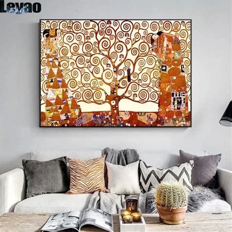 Pintura De Diamantes Diy Del Rbol De La Vida De Gustav Klimt Bordado