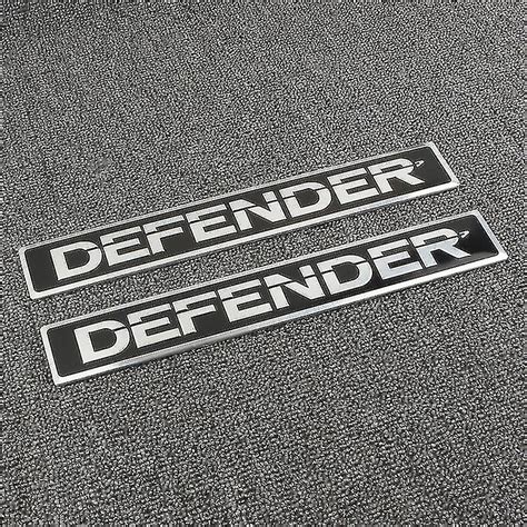 3d Alloy Car Sticker Defender Logo Emblème Lettres Front Hood Badge