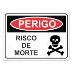 Adesivo Perigo Risco De Morte Cm Sinalplast Placas De Sinaliza O