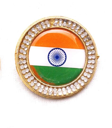 Buy Vinayaks Tricolour Tiranga Indian Flag Badge Brooch For Republic