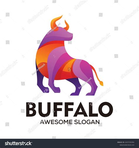 Vector Elegant Buffalo Logo Vector Stock Vector (Royalty Free ...