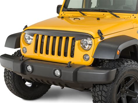 Quadratec Attitude Grille Hood Deflector For 07 18 Jeep Wrangler Jk