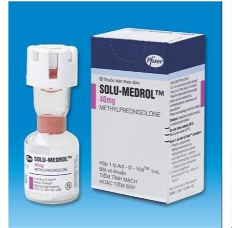 Methylprednisolone Solu Medrol Injection, Pfizer, 40 Mg at ₹ 1300/vial ...