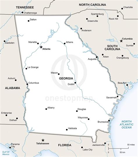 Map Of Georgia And Alabama - Maps For You