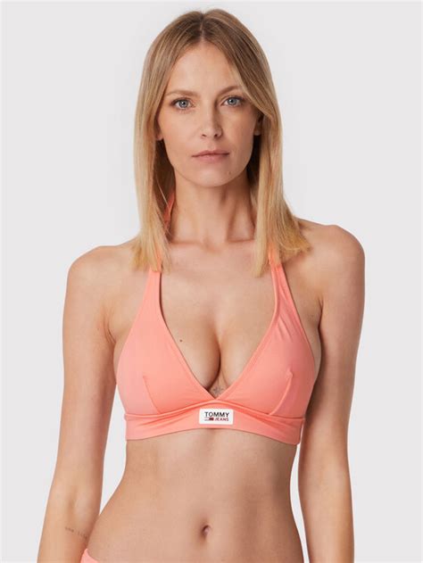 Tommy Jeans Bikini Oberteil Halter Uw Uw Orange Modivo De