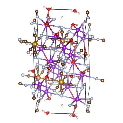 1 Crystal Structure Of Potassium Ferrocyanide Trihydrate From