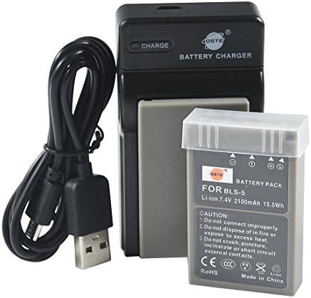 DSTE BLS 5 Li Ion Battery 2 Pack And Micro USB Charger Suit For