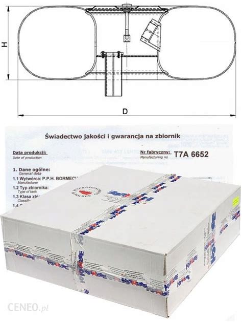 Część do układu paliwowego silnika Bormech Zbiornik Toroidalny 600 200