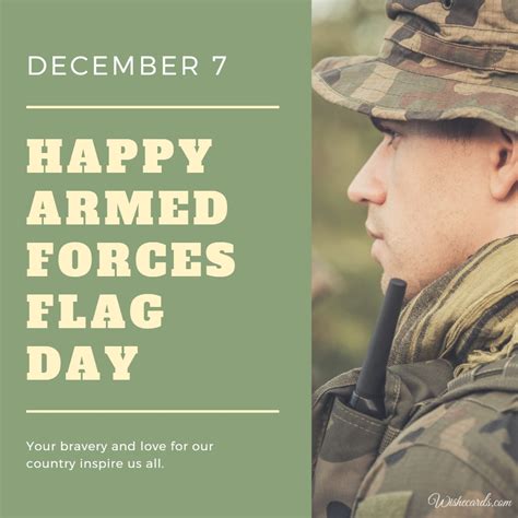 Armed Forces Flag Day Cards With Greetings And Funny Wishes For Free