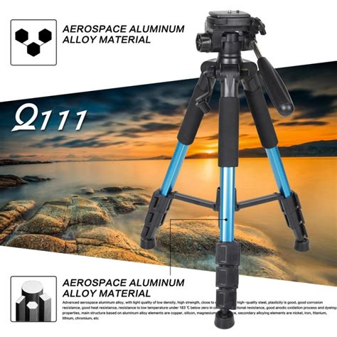ZOMEI Q111 55" Professional Aluminum Alloy Camera Tripod for DSLR - Alimart