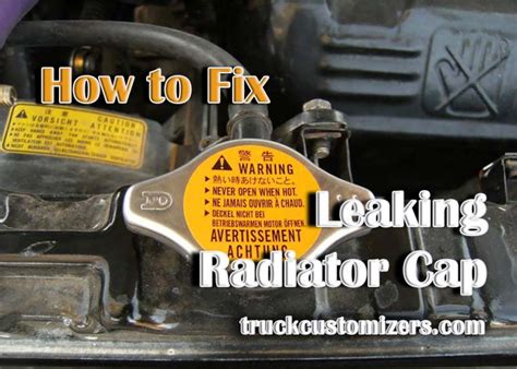 How To Fix A Leaking Radiator Cap