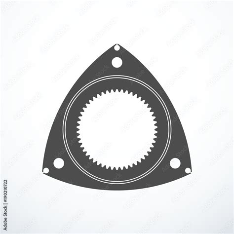 Rotor Of Rotary Wankel Engine Vector Illustration Stock Vector Adobe