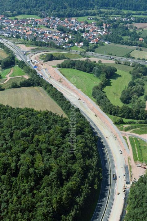 Luftaufnahme Kirchheim Baustelle An Der Verkehrsf Hrung Am