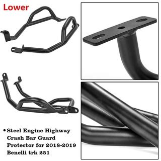 Ultrasupplier Motorcycle Upper Lower Crash Bar Engine Guard Bumper