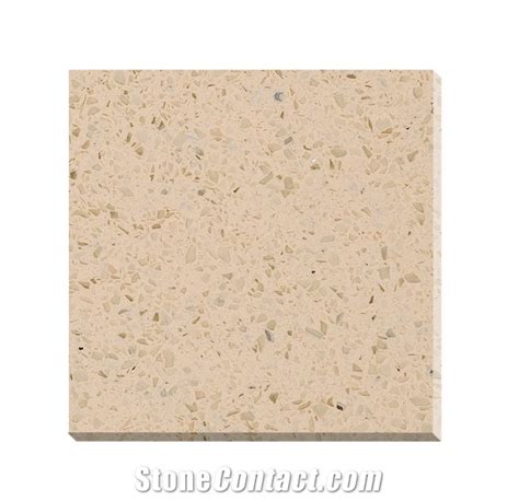 Beige Artificial Quartz Slabs Quartz Stone Slab Tile Natural Calacatta