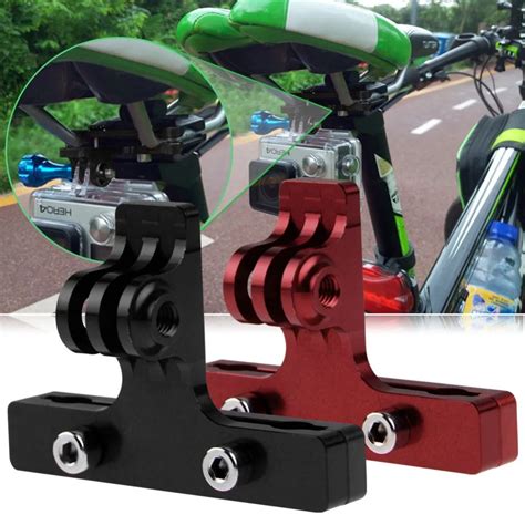 Gopro Bicycle Bike Aluminium Handle Bar 2 Rail Saddle Seat Bottom Clamp Clip Mount For Gopro