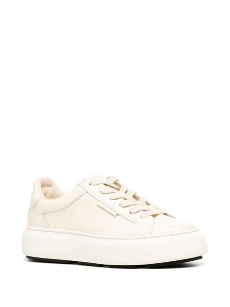 Tory Burch T Monogram Ladybug Sneakers In Nude Modesens