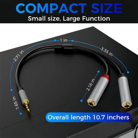 35mm Trs To Dual 635mm Stereo Y Splitter Male To Mono Female Audio