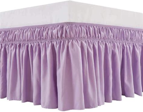 Wrap Around Bed Skirts 15 Drop Fully Elastic Dust Ruffle Soft And