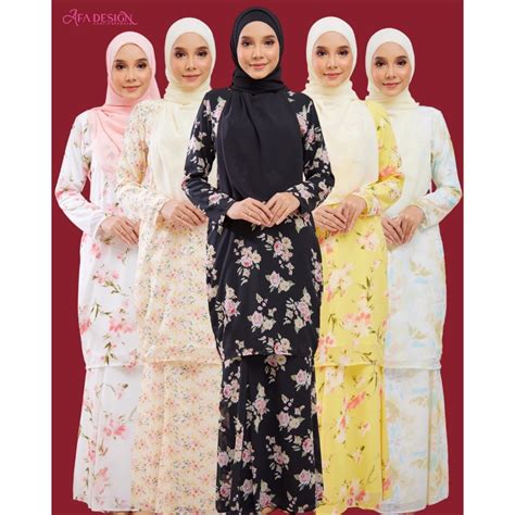 Kurung Darina By Afa Design Fashion Baju Kurung Chiffon Lining Kurung