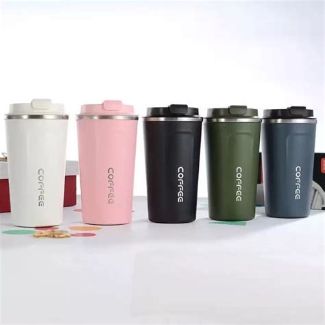 Jual Termos Kopi Travel Mug Anti Tumpah Dengan Tutup Cangkir Termos