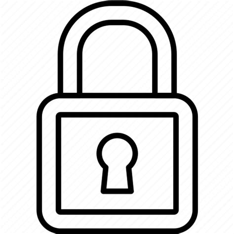 Padlock Lock Password Protection Safety Secure Security Icon