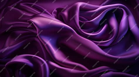 Premium Ai Image Abstract Purple Satin Background