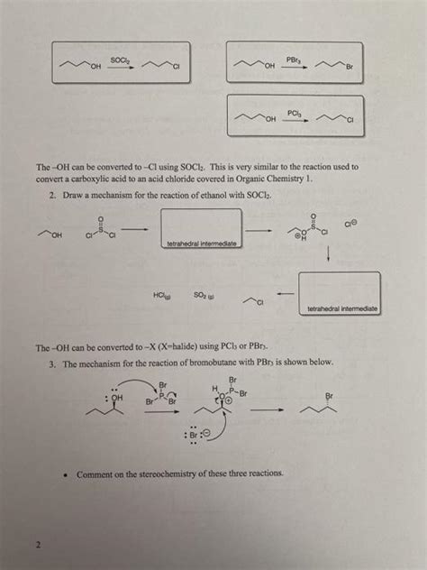 Solved Week 7 Reactions Of Alcohols Amines And Ethers Chegg