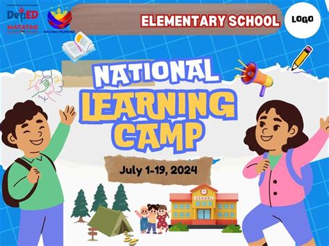 National Learning Camp Tarpaulin in 2024 | Banner design, Elementary schools, Digital banner